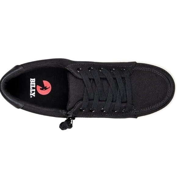 New No Box Billys' Footwear Women's Zip Up Adaptive Sneaker II Black 8.5M BY362 - Picture 3 of 4